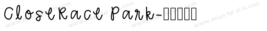 CloseRace Park字体转换